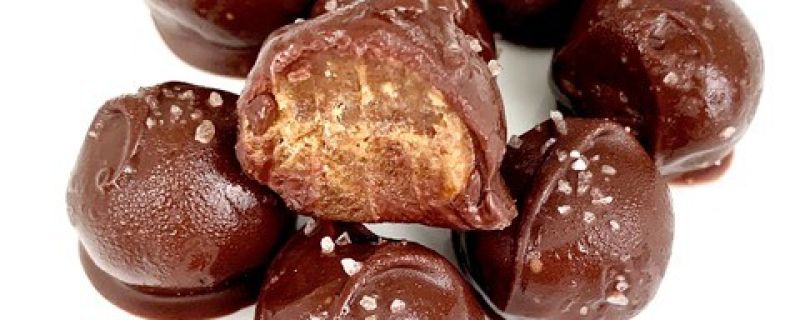 Salted Date Caramel Truffles